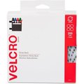 Velcro Brand Reclosable Fastener, Disc, 3/4 in, White 91824